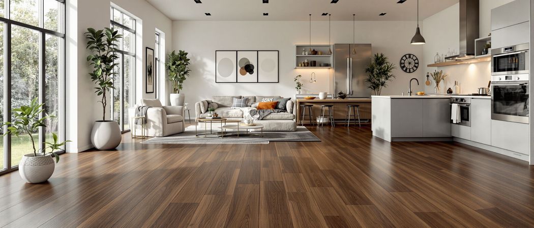 Inspirace tmave hneda vinylova podlaha
